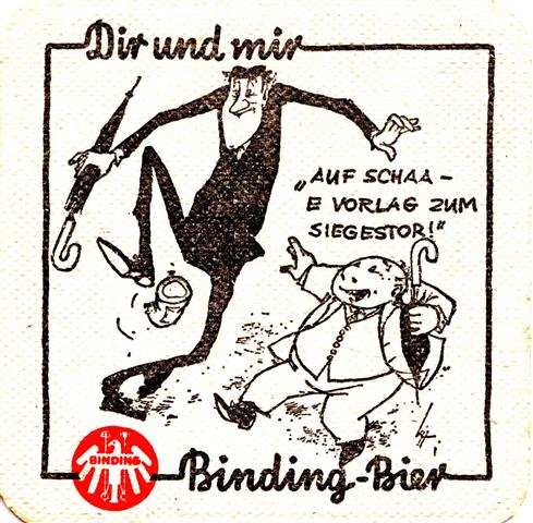 frankfurt f-he binding dir & mir bier 3b (quad185-auf schaa-schwarzrot)